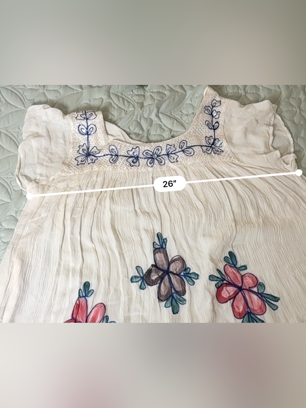 NF Free Style White Embroidered Floral Rayon Boho Maxi Dress Free Size NWT - Picture 9 of 9